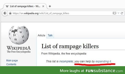 You're not helping, Wikipedia