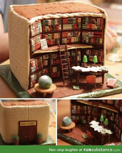 Awesome cake for book lovers