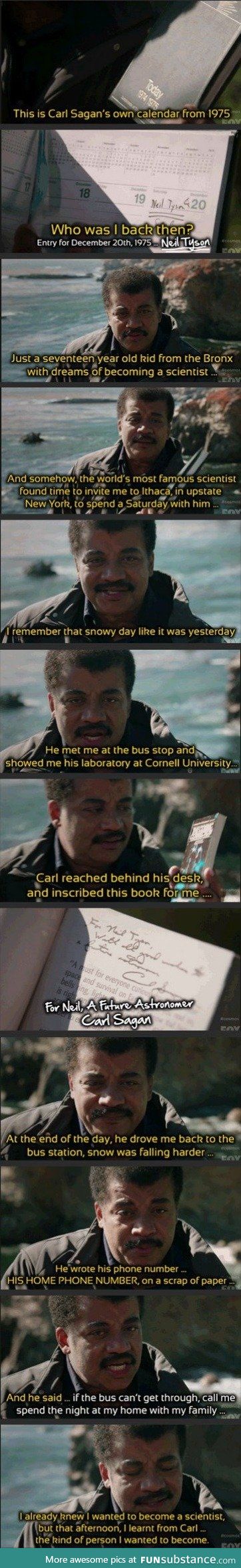 This is why Dr. Neil Tyson is the logical choice to bear the torch of Dr. Carl Sagan.