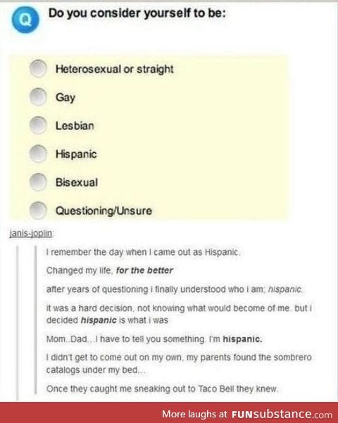 Hispanics, now a sexuality