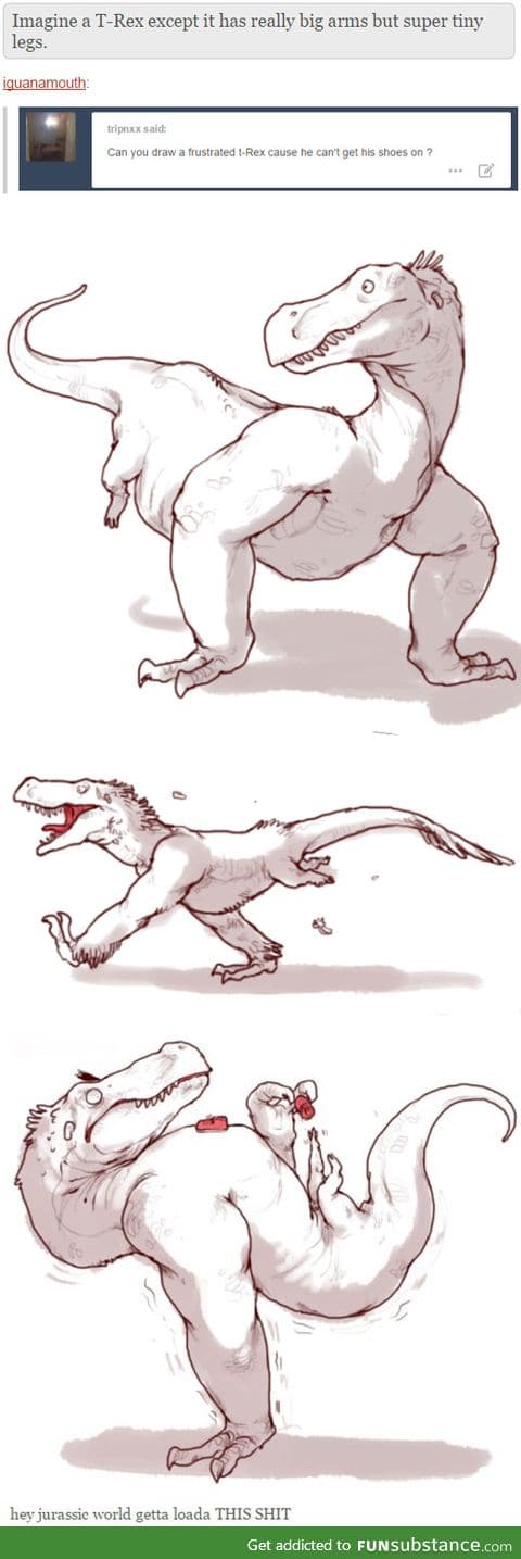 Frustrated T-rex