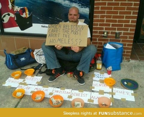 This is how you make money as a homeless guy