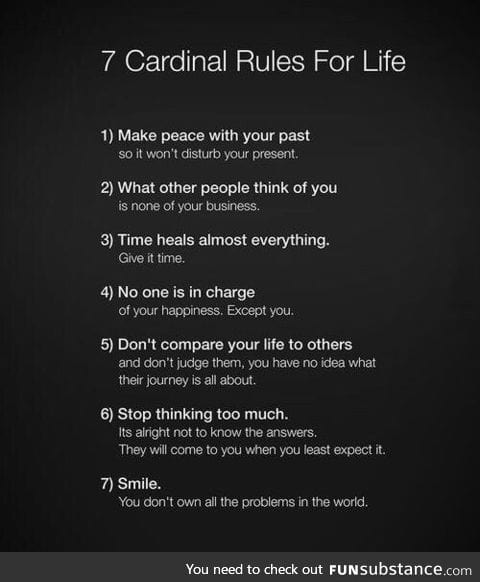 Magic rules for a better life