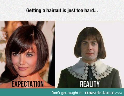 Getting a new haircut is hard