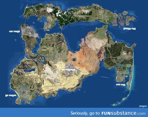 All the gta maps together