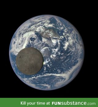 Earth and The Moon from a million miles away