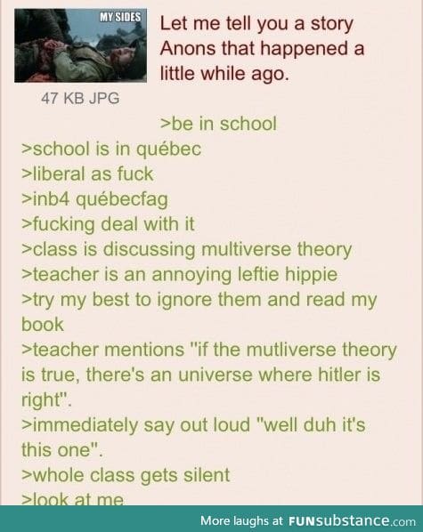 Anon and the multiverse theory