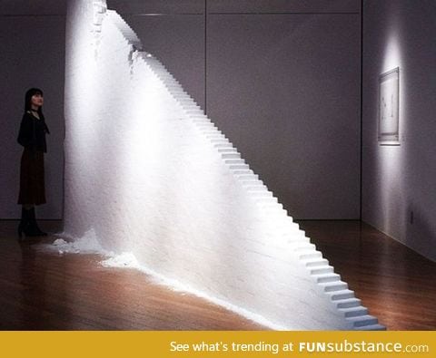 Staircase made entirely out of salt