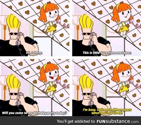 Johnny bravo had his principles