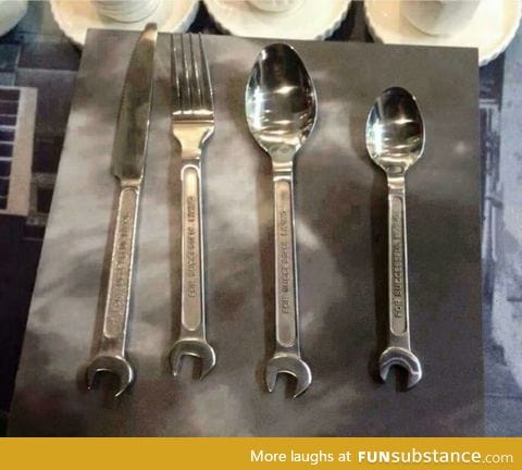 Cutlery, manly as hell