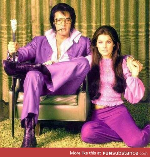 Elvis and Priscilla Presley Graceland - Memphis, Tennessee (1971)