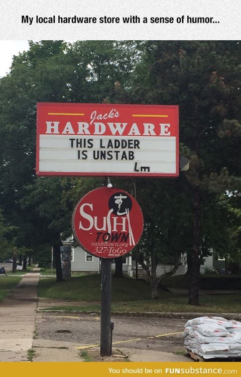 I Won't Be Buying Their Ladders Then