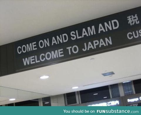 Japan is slam jammin