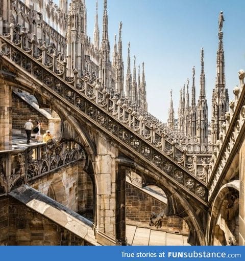 Milan cathedral exterior, Italy