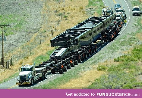 192 wheel nuclear waste carrying truck