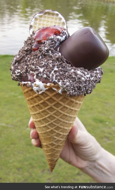 A Danish ice-cream cone