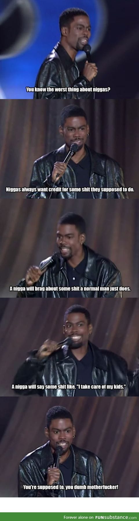 This is Chris Rock expressing his opinion about one of his pet peeves