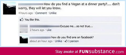 How do you find a vegan?