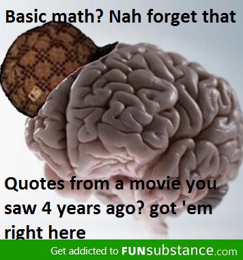 My brain isn't efficient