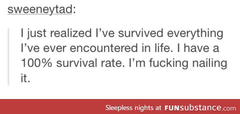 100% survival rate