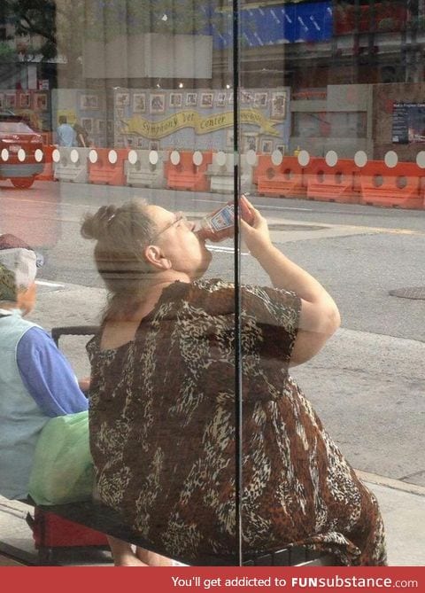 Waiting for the bus is thirsty work