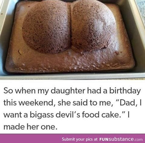 there's the big ass cake you asked for