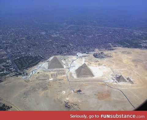 This is not at all how I pictured the area surrounding the great pyramids of Egypt
