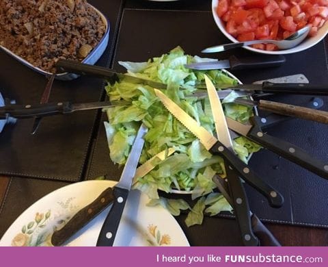 Any salad can be a Caesar salad if you stab it enough