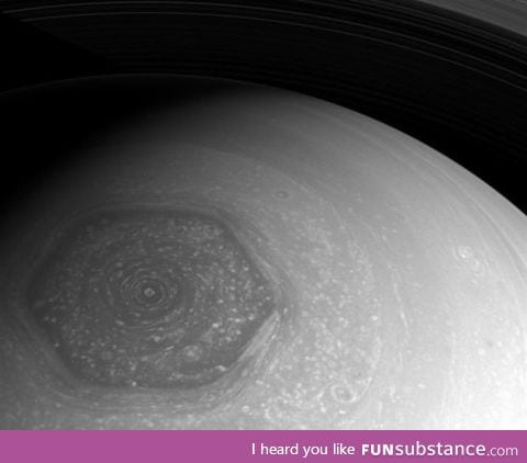 Saturn's North Pole is a Hexagon