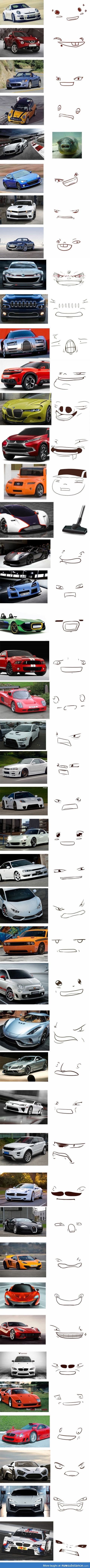Cars and their faces