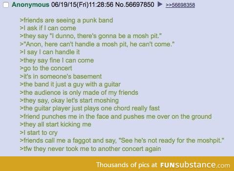 Anon is in a Moshpit