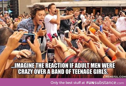 So many adult women are in love with the boys from One Direction