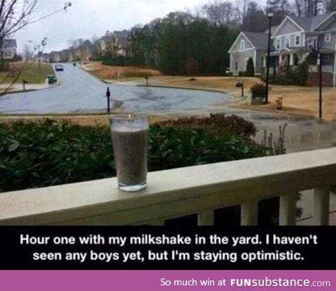 Does your milkshake bring the boys to the yard