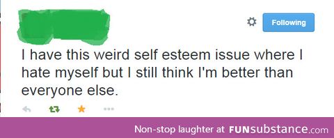 Weird self esteem issue
