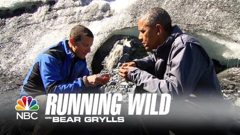 Bear Grylls Prepares A Bloody Salmon Carcass Meal for Barrack Obama