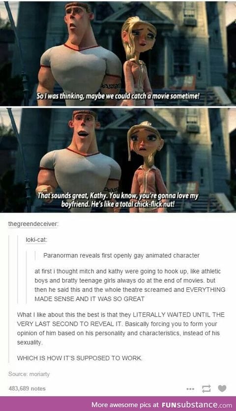 One of the many reasons why Paranorman was an excellent film