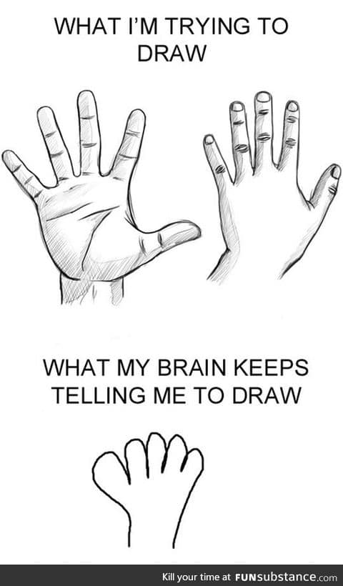 Every time I tr to draw a hand