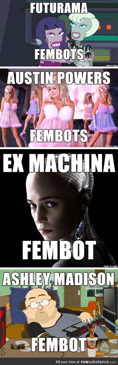 Different kinds of fembots