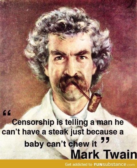 Mark Twain quote on censorship