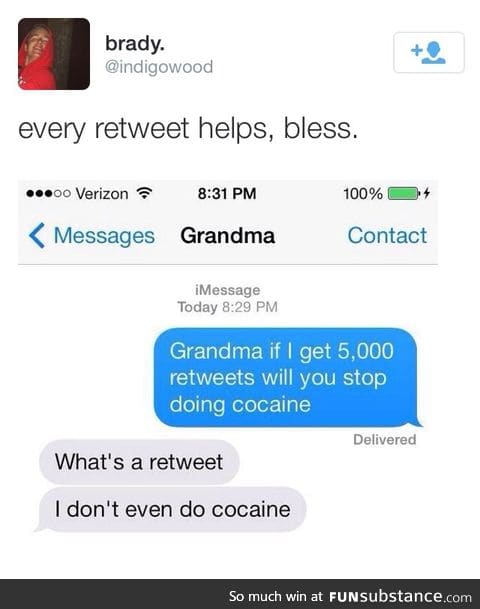Pray for grandma