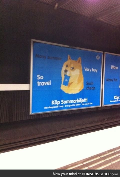 Marketing in Sweden for a bus/metrocard