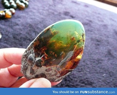 Blue dominican amber
