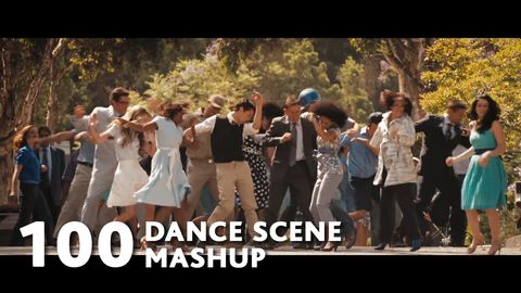 100 movie dance scenes mashuped with Uptown Funk