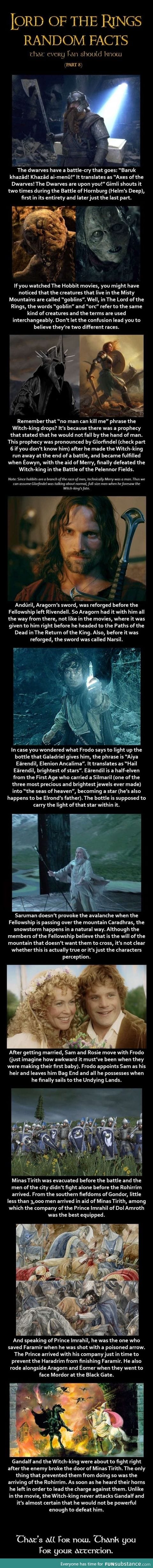Lord of the Ring facts