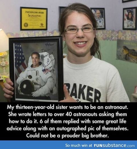 Girl asks astronauts how to be an astronaut