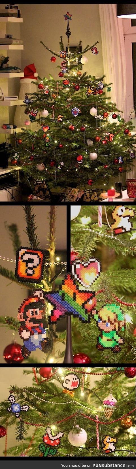 A Super Mario Christmas Tree