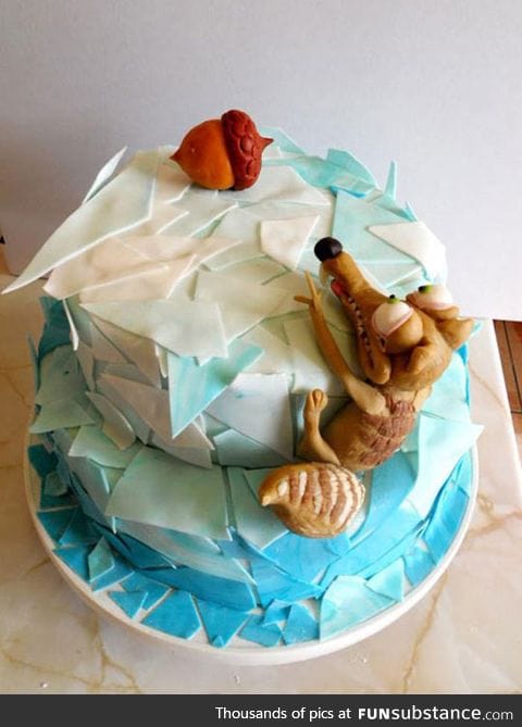 Awesome Ice Age’s Scrat Cake