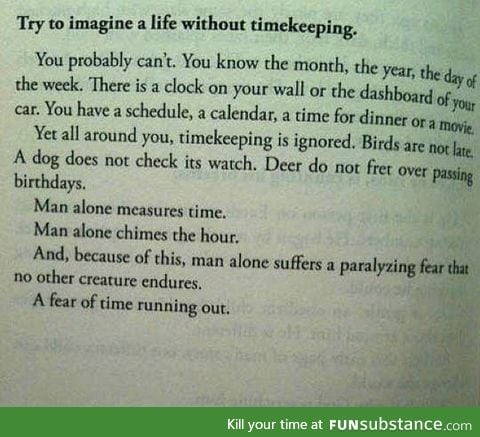 Life without timekeeping