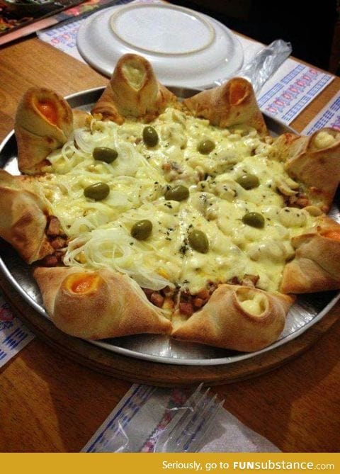 So there's this thing in Brazil... Volcano pizza!