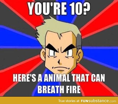 Professor oak at his finest